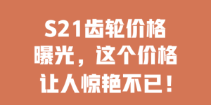 S21齿轮价格曝光，这个价格让人惊艳不已！